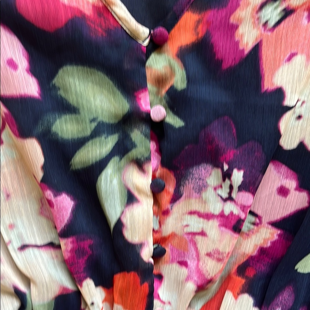 Calvin Klein Floral Wrap Dress - Picture 4 of 9